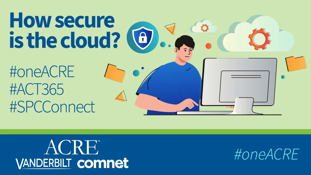 VanderbiltInd's tweet photo. Have you ever wondered how #secure is your #data in the #cloud? Or how #cloudencryption helps keep your data #safe? Read our article: https://t.co/NPZ0Pr4y9a
#cloudhosting #cloudstorage #security #encryption #spcconnect #FlexCprotocol #OneACRE https://t.co/tHFh6VI72b