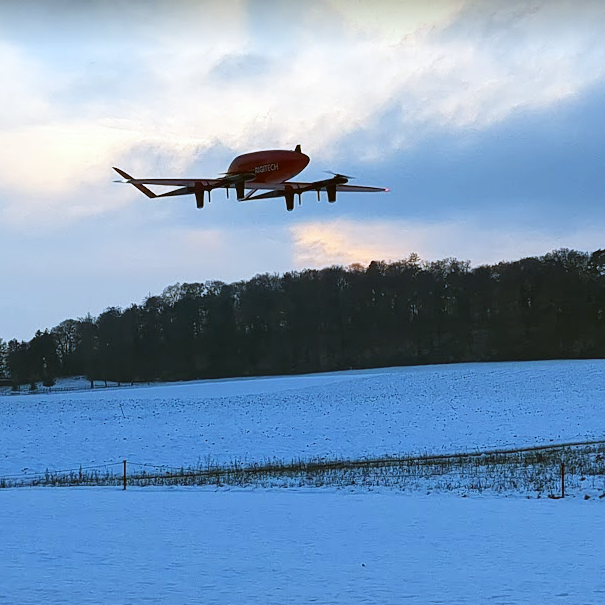 Having fun in the snow! ☃️  Winter is here but our team is still hard at work. 

#dronedelivery #dronelogistics #dronesoftware #rigitech #techinnovation #droneindustry #logistics #dronesforgood #bvlos #eigerdrone #eiger