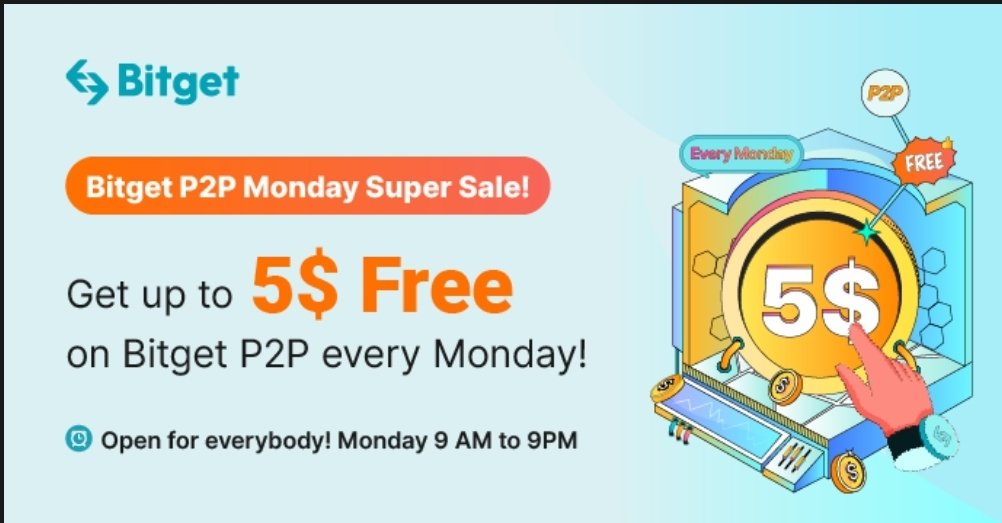 CryptoAnii's tweet photo. Upto 5$ on Bitget P2P Every Monday😍😍🔥🔥
@CryptoJasoos
@KeshobYt
@ItsMilanBTC
@CryptoRipzz
@CryptoNaman https://t.co/5u5UYKUujs