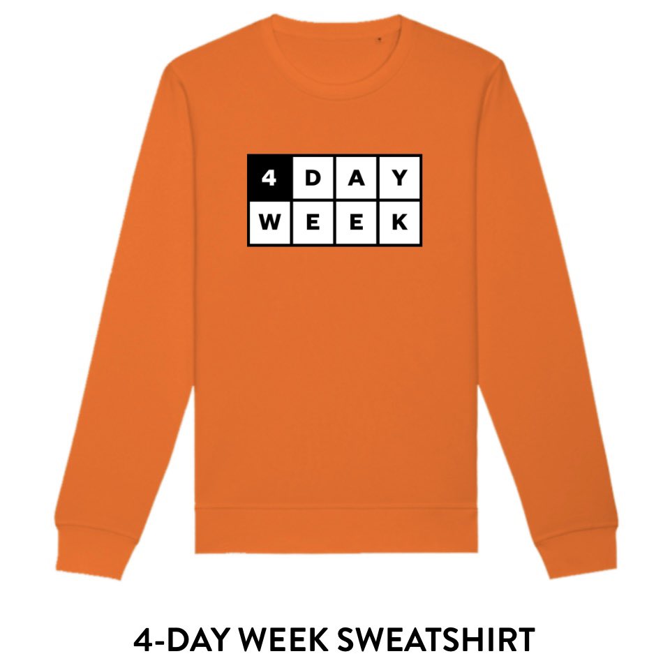 🚨HUGE NEWS KLAXON🚨 We’re partnering with @weprintsocial on a range of merchandise to promote the movement for a 4-day week. There’s a 2 week launch period, so whether it’s a last minute present or a treat for yourself, get your orders in quick! weareprintsocial.com/4-day-week