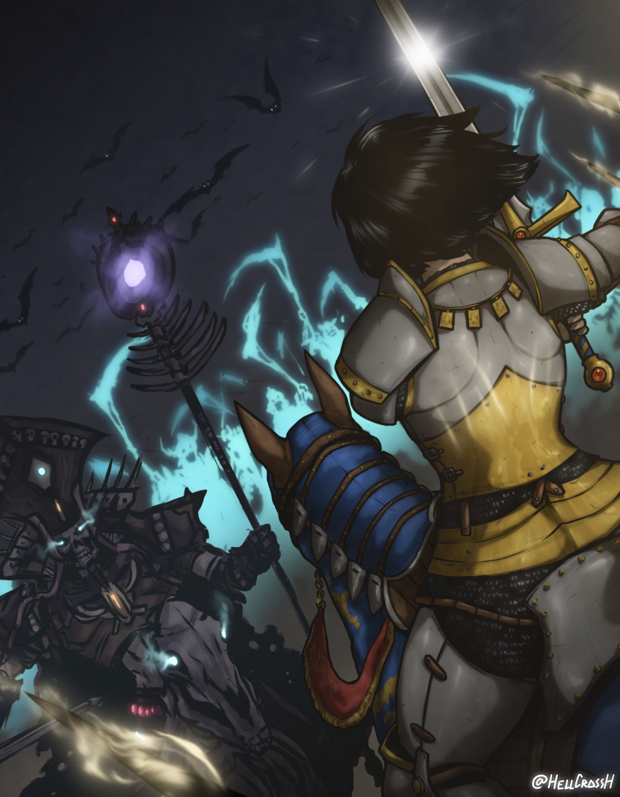 hellcrossH's tweet photo. Repanse vs Arkhan #fantasy #WARHAMMER #totalwar #fanart #hellcrossh #Repanse #bretonnia #Arkhan https://t.co/S7YGwSMqQz https://t.co/udm4vmTjHg