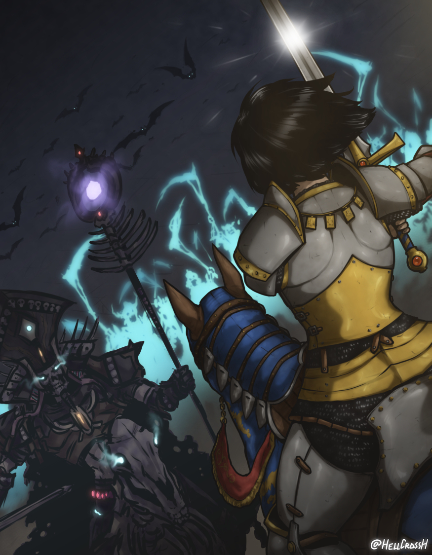 hellcrossH's tweet photo. Repanse vs Arkhan #fantasy #WARHAMMER #totalwar #fanart #hellcrossh #Repanse #bretonnia #Arkhan https://t.co/S7YGwSMqQz https://t.co/udm4vmTjHg