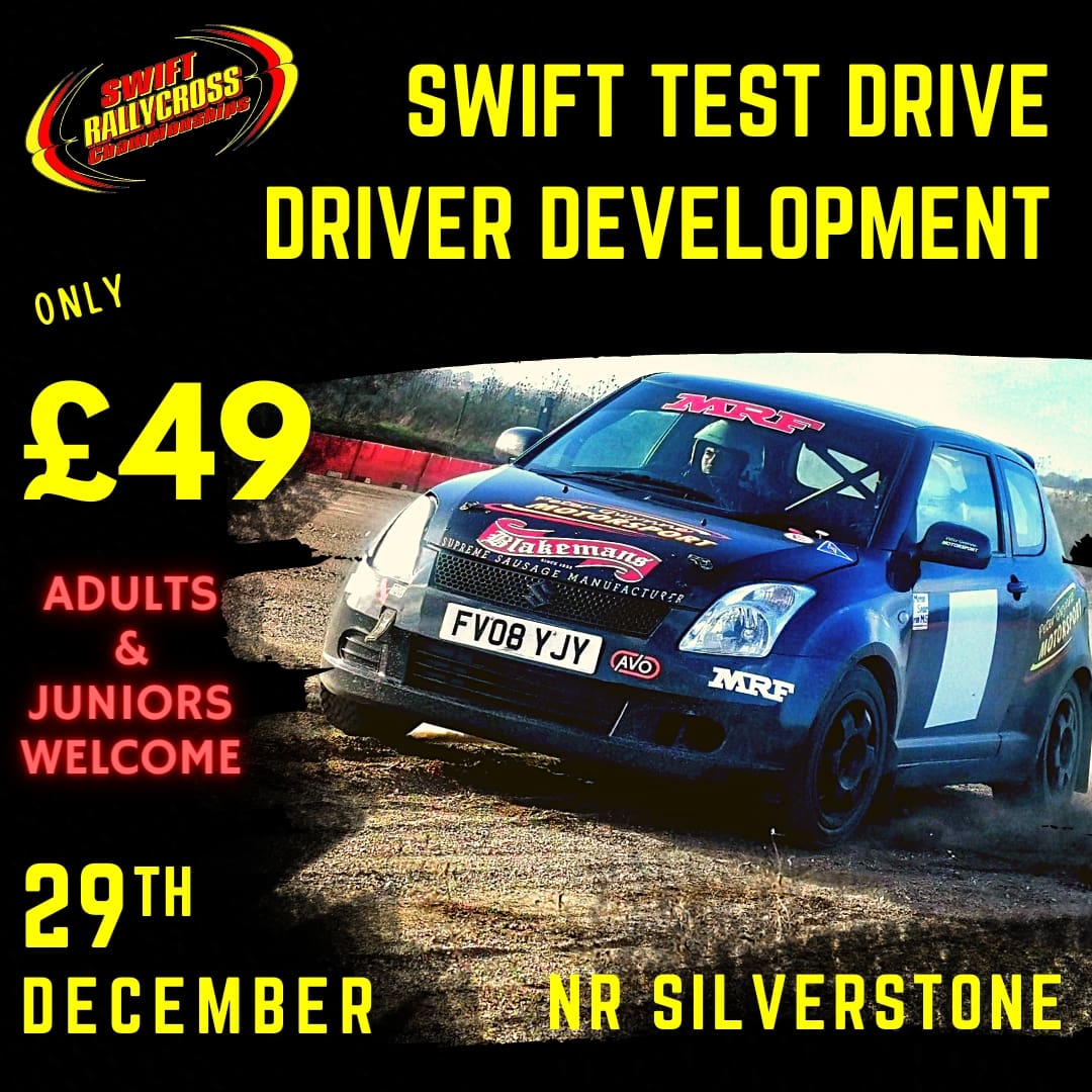 🔥 BOOK A TEST DRIVE!

Drive one of our Championship Swifts ideal if looking to compete in 2023 or Great value driver coaching opportunity. 
For more details:
bit.ly/Test30Dec21