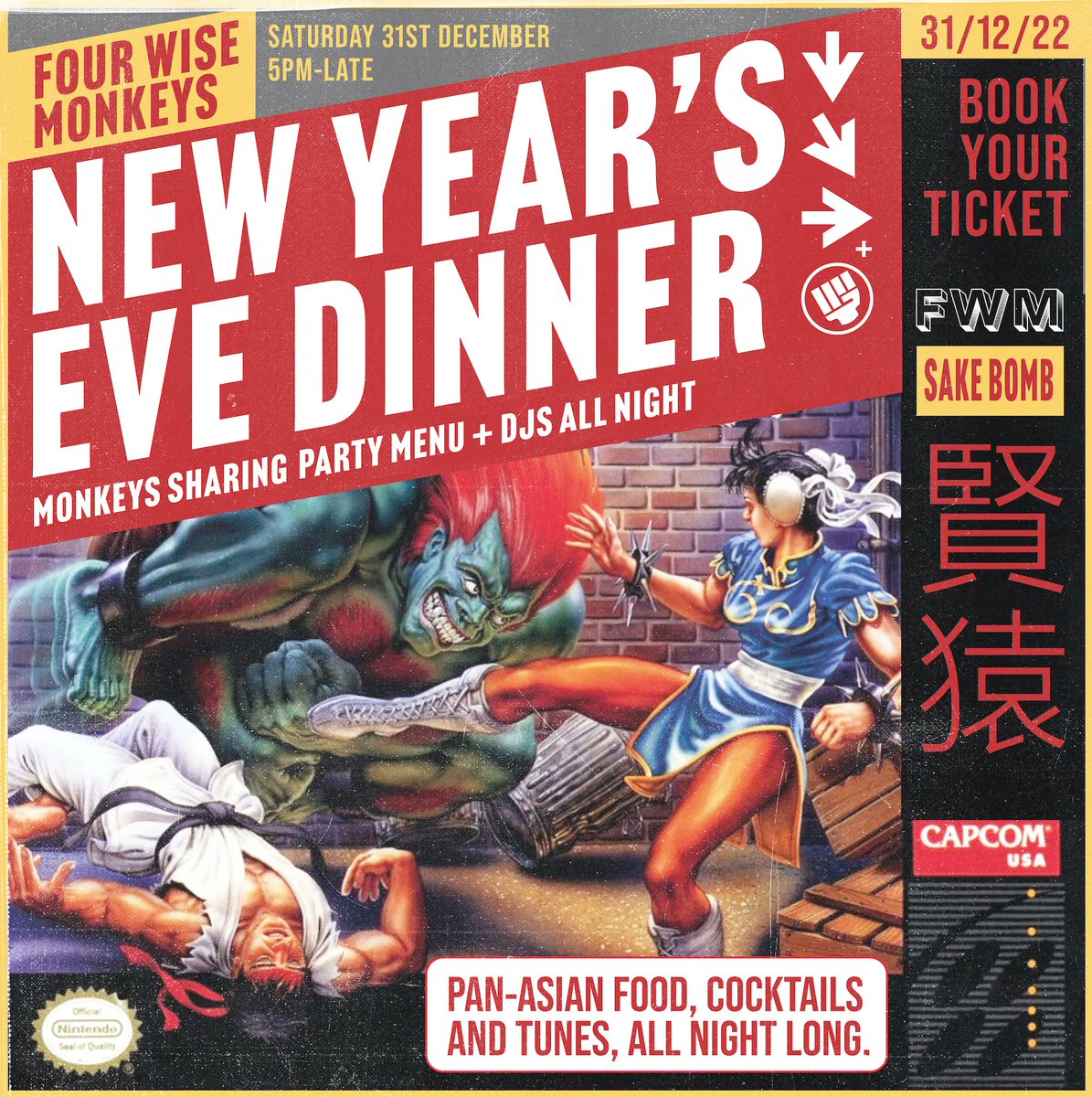 Four Wise Monkeys (@4_wise_monkeys) on Twitter photo This New Year's Eve, join us for a night of great music, cocktails, and all-night DJs, where we'll be bringing you party vibes from 5pm to late. Book your tables now our website! 🥂 
buff.ly/3kjaUio This New Year's Eve, join us for a night of great music, cocktails, and all-night DJs, where we'll be bringing you party vibes from 5pm to late. Book your tables now our website! 🥂 
buff.ly/3kjaUio