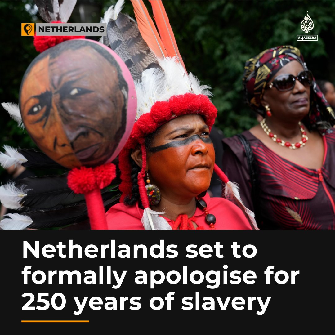 The Dutch gov’t is expected to apologise for the Netherlands’ role in 250 years of slavery, in an effort to come to terms with its colonial past aje.io/0exn0v