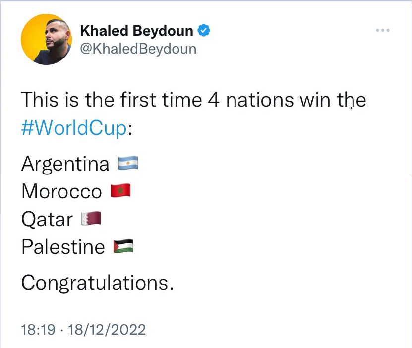 yunuskalam's tweet photo. #FIFAWorldCup2022 #FIFAWorldCup  #FIFAWorldCupFinal #Qatar2022 #FreePalestine https://t.co/1Kn3RAtFUG