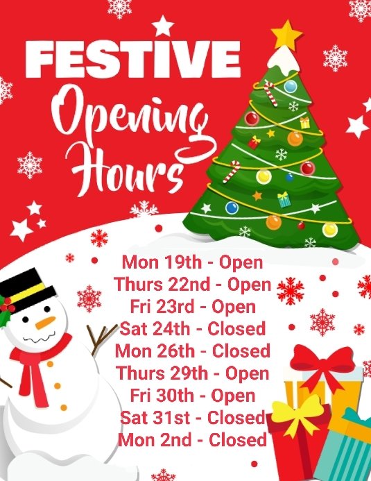 Join us for our last Monday before Christmas! Our library doors will be open from 10am to 12pm 🎅📚