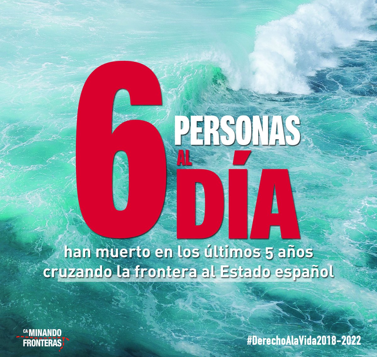 🔴 Suponen 6 víctimas al día desde 2018 hasta 2022. Vidas que se podrían haber salvado. #MasacreFrontera