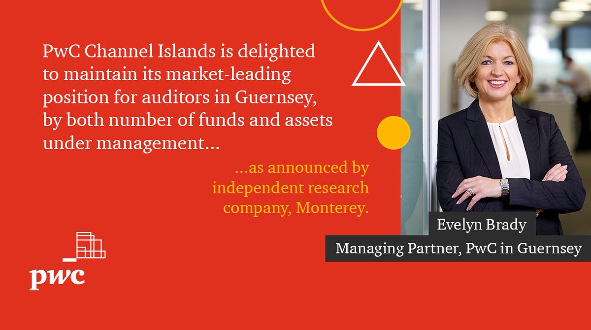 PwC_CI's tweet photo. We’re delighted to maintain our leading position as the largest auditor of Guernsey serviced funds as announced in the 28th annual Guernsey Fund Report published by independent industry research group @MontereyInsight.

Learn more here: https://t.co/Q1WzJI0sWK https://t.co/mL1qavXXgn