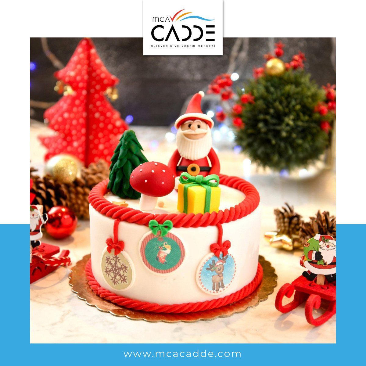 mcacadde's tweet photo. Yeni yılın coşkusunu şimdiden yaşayanlar burada mı?💞 Yılbaşı pastalarını Mado MCA Cadde'den sipariş edebilirsin!🎄

#mado #mcacadde #yeniyıl #pasta https://t.co/78mKkkjpfo