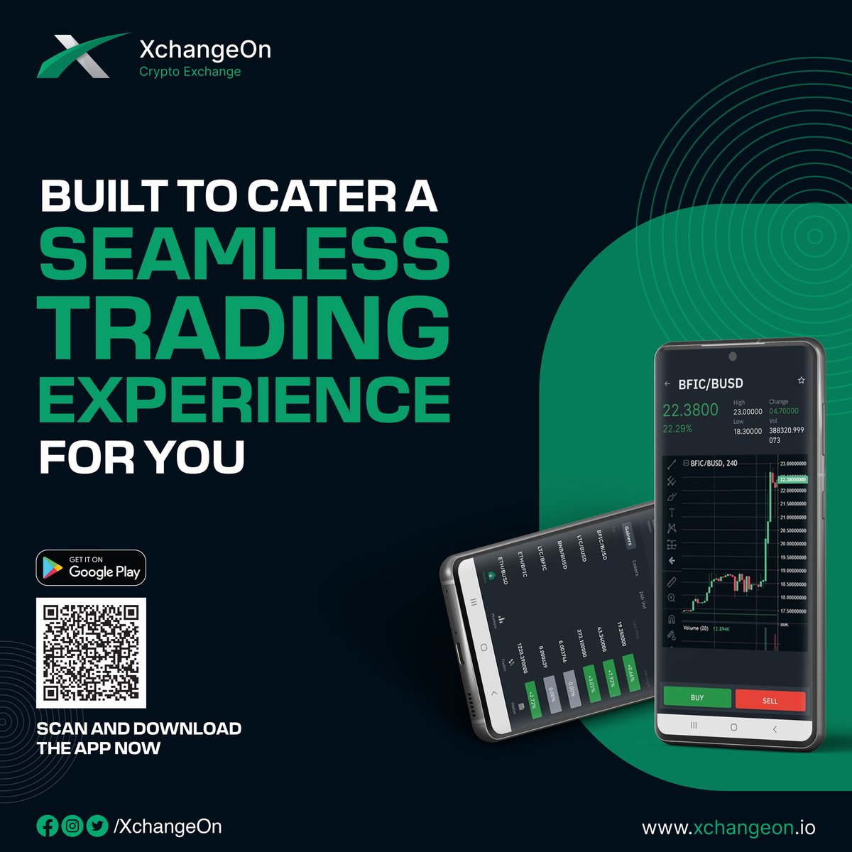 XChangeon's tweet photo. A user-friendly platform for crypto traders. From new trade features to additional coin listings, #XchangeOn ensures your trades are met constantly for a seamless experience.
Download the App today at Google Play Store.
https://t.co/vAtnZHHxT7
#TradeCrypto #tradetoday #exchange https://t.co/NGuT5lUaxQ