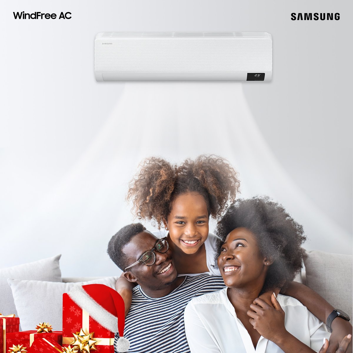 mgsoutlets's tweet photo. Experience clean, fresh, and comfortable air quality with the Samsung air filter feature on the Windfree AC during the jolly holiday season.

👉Get Samsung's range of products. Kindly visit, call, or send a message to any of our Outlets close to you: https://t.co/OeUyA2pqZg