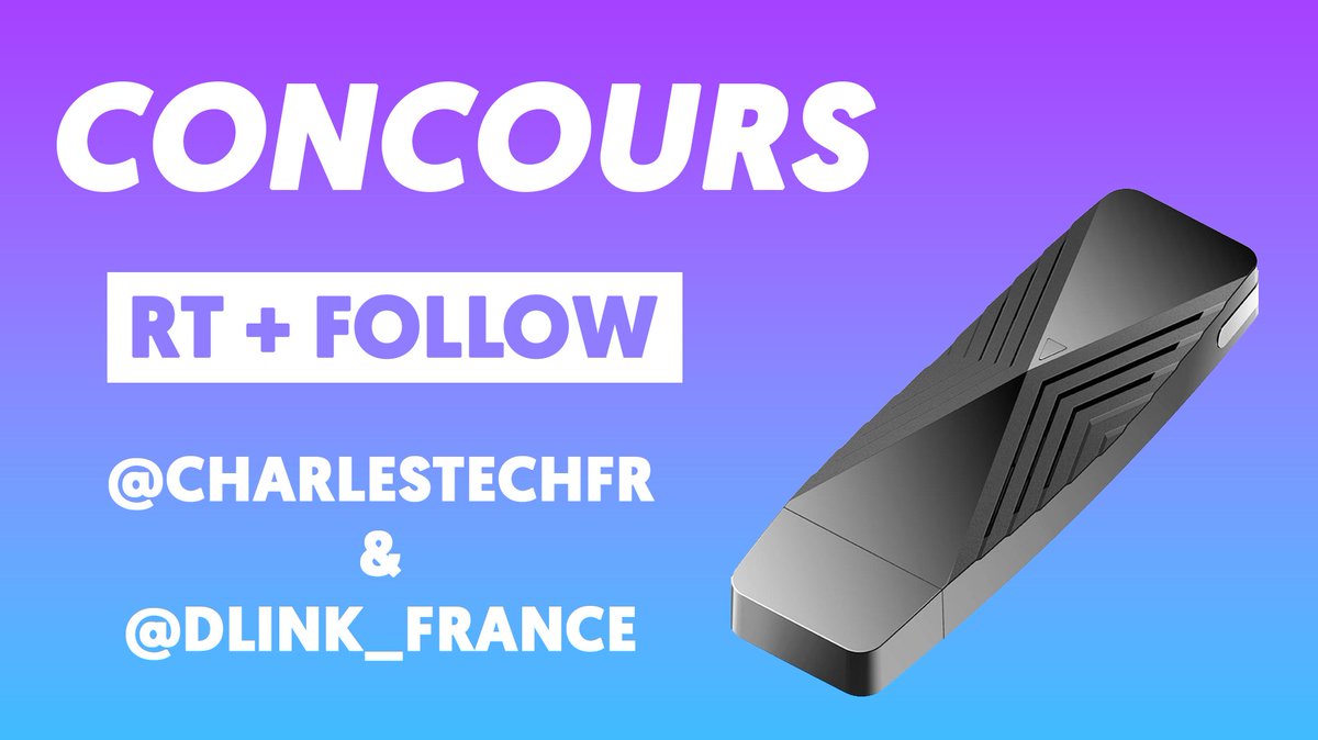 charlestechfr's tweet image. 🎁 #CONCOURS - Pour capter la Wi-Fi 6 même sur ton vieux PC !

🔁 RT ce tweet
👉 FOLLOW @charlestechfr et @DLink_France 
 
🔔 Active la cloche pour ne rien louper !

📅 Tirage au sort le 26/12/2022