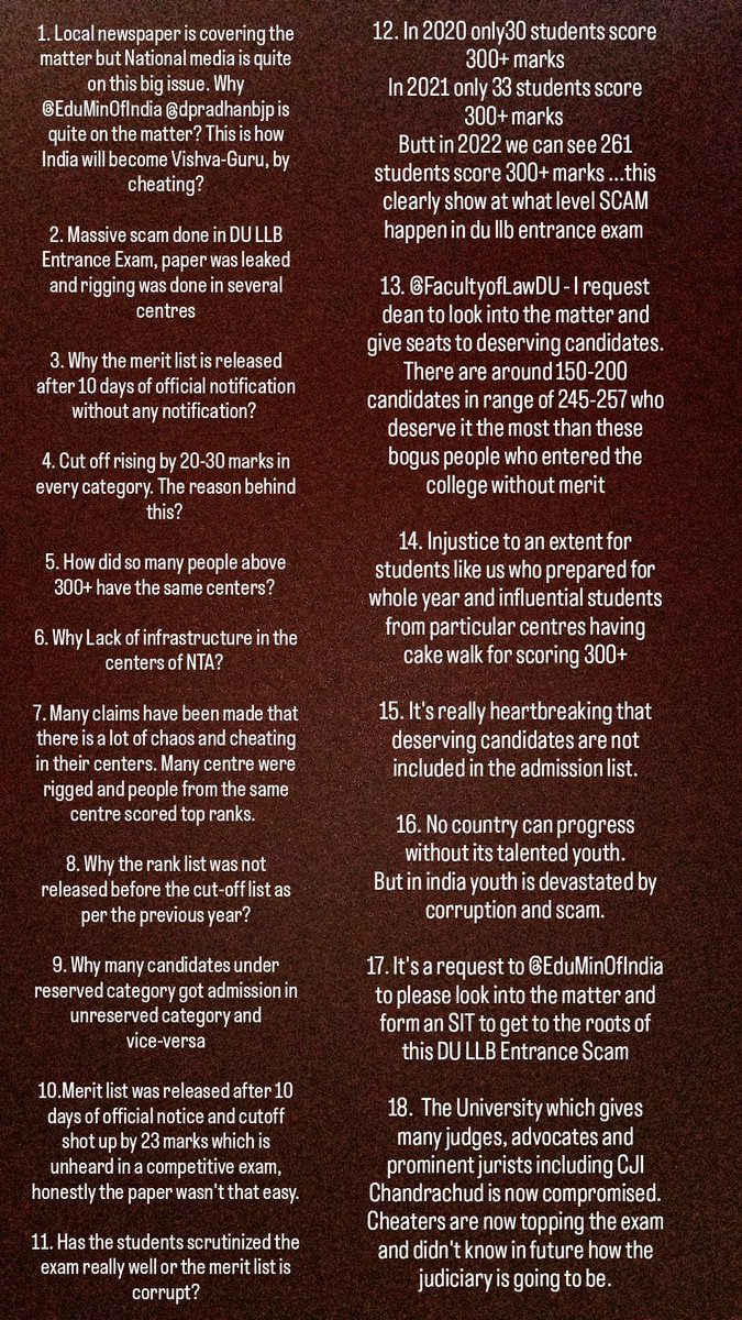 Prerna__Raj's tweet photo. #dullbscam
We want justice and we will not let undeserving students snatch our seats by 💰 money @narendramodi @DG_NTA @EduMinOfIndia @Delhiuniversit @DelhiHigh @SupremeCourtFan https://t.co/FqJ7OQa3YQ