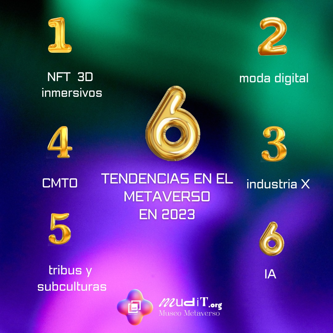 mudit_org's tweet photo. 6 tendencias que marcarán la evolución del #metaverso en 2023
#NFTs #NFTGiveaways #CMTO #iA #Metamask
⬇️🛸⬇️💯
https://t.co/oyS2inoV8X https://t.co/GMC0eguxpY