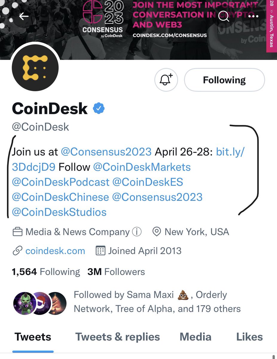 Dex53881916's tweet photo. Regarding $TKO I think it’s fake news Coindesk Indonesia’s Twitter page is not followed by @CoinDesk ,we need an official announcement from @binance https://t.co/yyIeKTCQRf