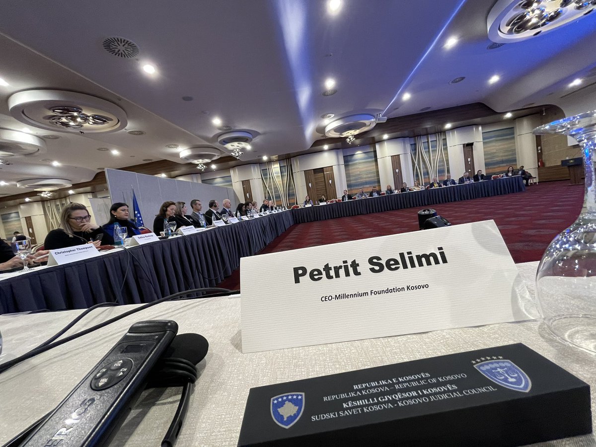 Started the day - and the week, with a presentation at a donors meeting with Kosovo Judicial Council &amp; <a href="/OSCEKosovo/">OSCE Kosovo</a>. I spoke of <a href="/MFKosovo/">MFK 2017-2023 (Archive)</a> investments in transparency modules including the individual case-tracking mechanism. Through e-Kosova, all citizens can track their own cases!