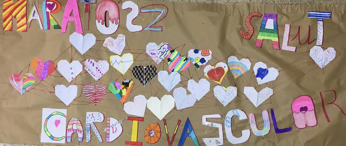 VedrunaGirona's tweet photo. L’alumnat de 1r Eso hem participat a #PintaLaMarató2022 creant, reflexionant, aprenent i solidaritzant-nos amb la salut Cardiovascular. #LaMaratóSempreBatega. Moltes gràcies @la_marato ❤️
#VisualiPlastica #ArtEducation #decididament #escolacompromesa #intensament @VedrunaCat https://t.co/yXHwaplMcd