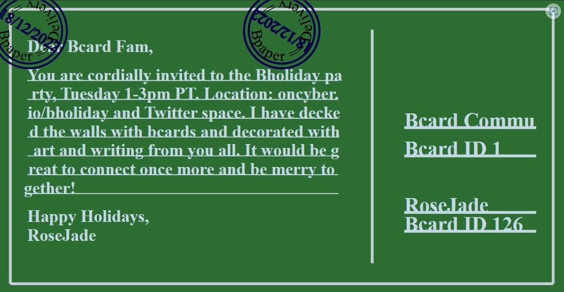 nathania_ml's tweet photo. Very much looking forward to this space 🎉🎉🎉

#bcard #bfam #bholidays #bsite #bmetaverse #bpaper https://t.co/oxERlyQkaO