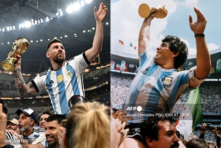 Argentina won the World Cup for the first time since a Diego Maradona-inspired victory at the 1986 World Cup in Mexico. #AFP 

#Qatar2022 #FIFAWorldCup