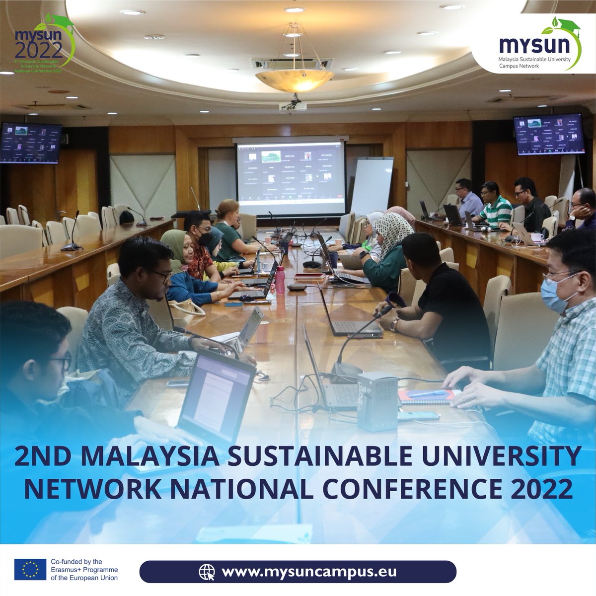 DAY 3: 2nd Malaysia Sustainable University Network National Conference 2022

MYSUN Project Management Meeting

#mysun2022 #MYSUNcampus #ErasmusPlusCBHE #ErasmusPlus #SustainableCampus