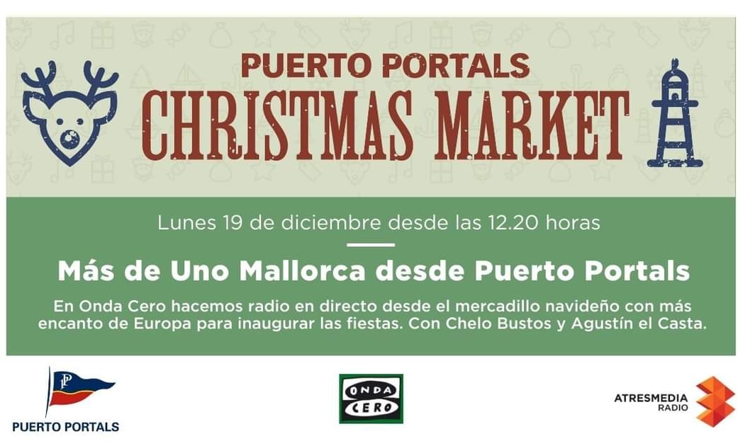 La Navidad no empieza hasta que hacemos nuestro tradicional programa especial en Onda Cero Mallorca desde <a href="/PuertoPortals/">Puerto Portals</a> 

📻 Hoy  lunes desde las 12.20 con Chelo Bustos  y <a href="/AgustinElCasta/">Agustin El Casta</a> ¡No te lo pierdas!