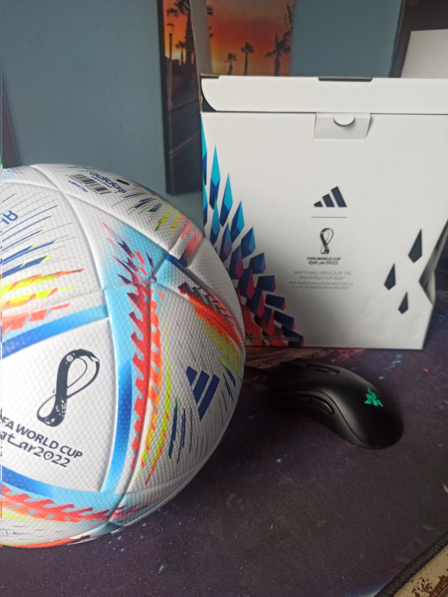 Won a match ball replica from a Fantasy world Cup minileague. The hard work pays off! #FIFAWorldCup