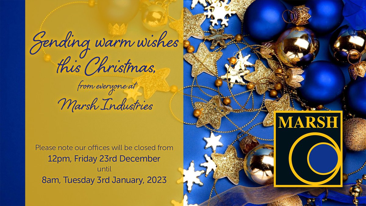 Sending warm wishes to all customers, colleagues and associates this Christmas.
Please note our offices will be closed from 12pm, Friday 23rd December until 8am, Tuesday 3rd January 2023