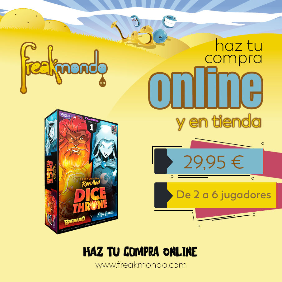 DICE THRONE - BÁRBARO VS ELFA LUNAR
Haz tu compra online.
freakmondo.com
Ayúdanos y comparte esta publicación. Dale a like, guarda y comparte.
.
#freakmondo #navidad #juegosdemesa #merchandasing #granada #callecruz #friki