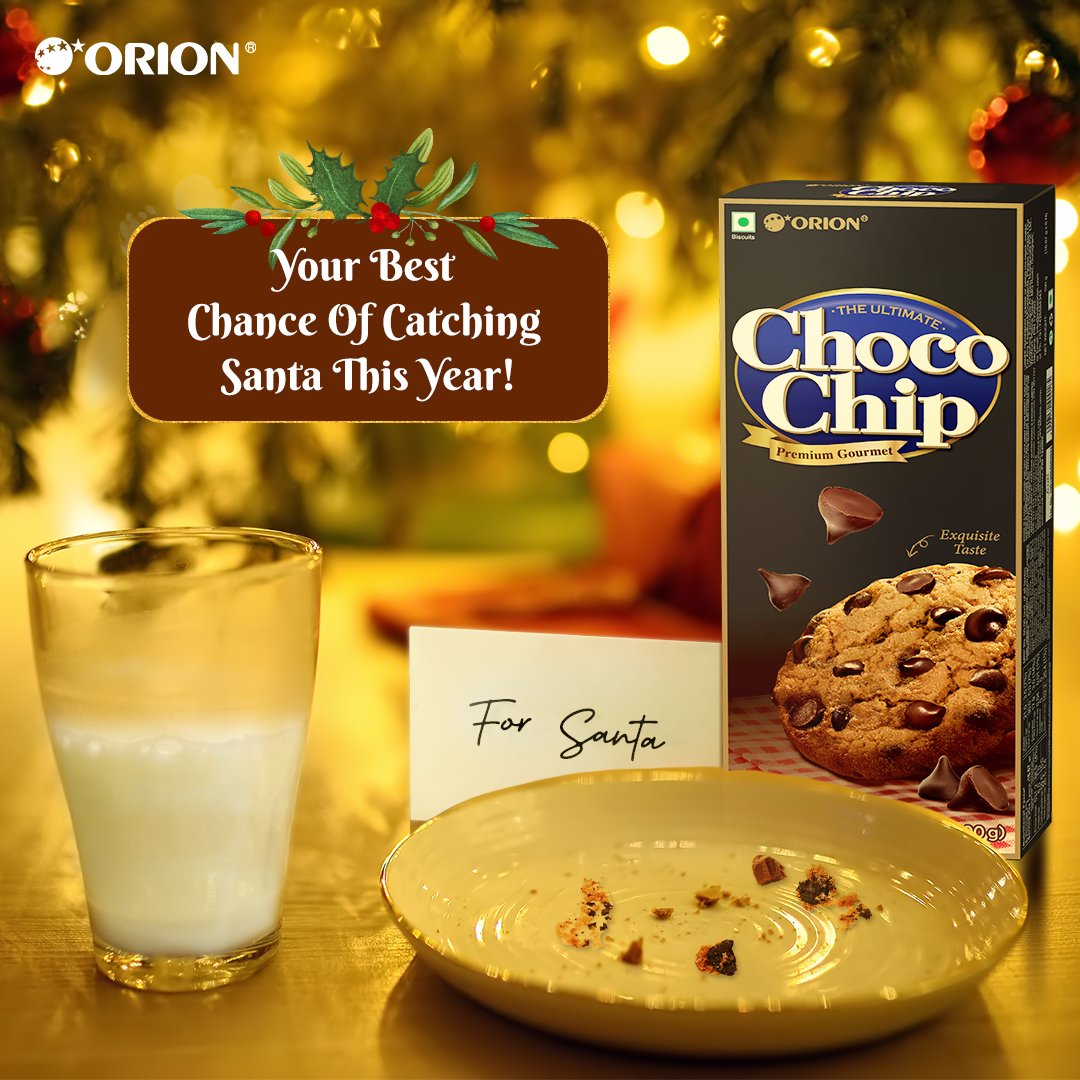InOrionChocoPie's tweet photo. Your best chance of catching Santa this year!
#Orion #OrionChocoChipCookie #ChocoChipCookie #Chocolate #ChristmasEve #Santa #SantaTime #SantaTreats #ChristmasEve #ChristmasTreats #ChristmasCravings #Dessert #Snack #Sweet https://t.co/x7dORHPnDE
