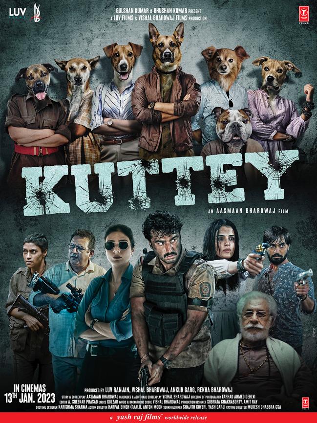 Letting the dogs out finally 🦴
#Kuttey trailer out tomorrow!

In cinemas 13th January

#Tabu #NaseeruddinShah @konkonas #KumudMishra #RadhikaMadan #ShardulBhardwaj @aasmaanbhardwaj #BhushanKumar @luv_ranjan @VishalBhardwaj @gargankur @rekha_bhardwaj @LuvFilms @officialvbfilms