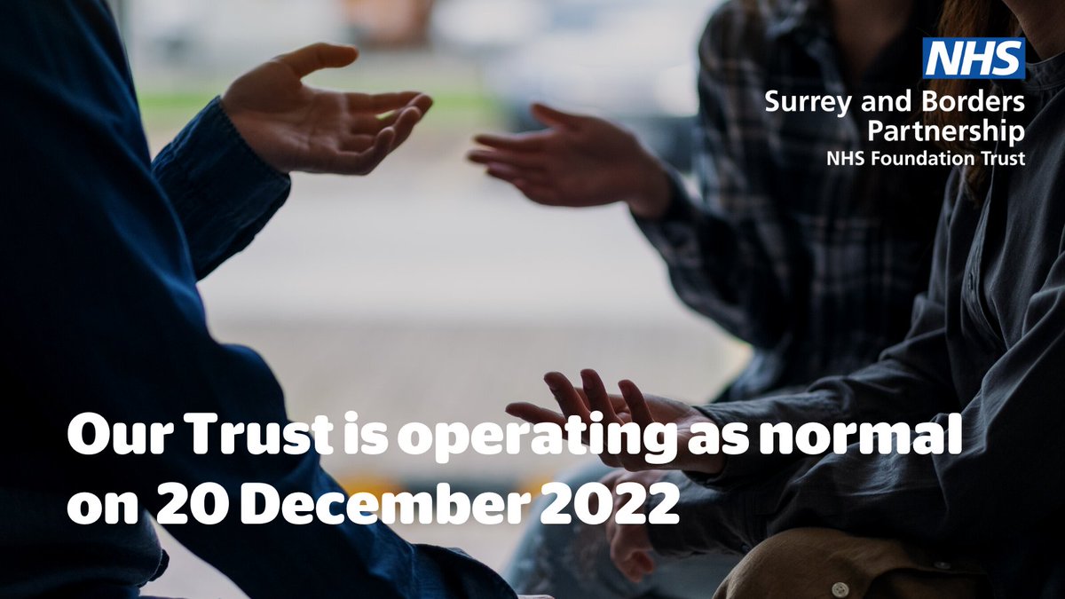 Surrey and Borders Partnership NHS Foundation tweet media