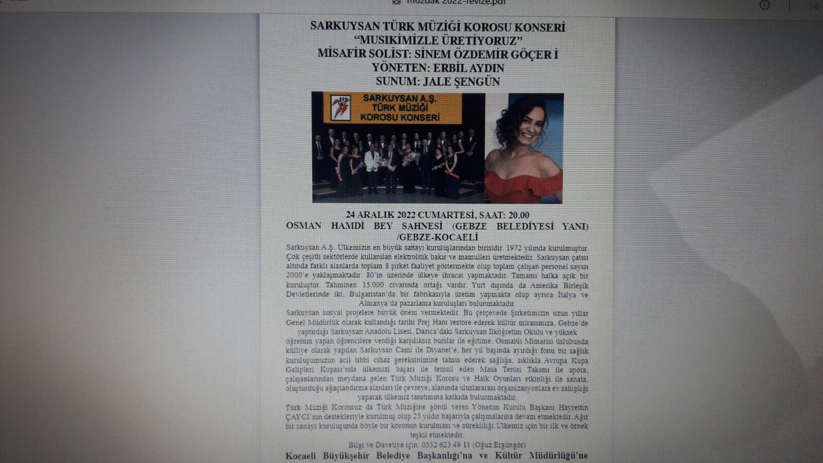 drgoktanay's tweet photo. #29MÜZDAKİSTANBULTÜRKMÜZİĞİFESTİVALİ'nde Cumartesi 20.00'de Gebze'de @SarkuysanAS Türk Müziği Korosu ve misafir solistimiz #SinemÖzdemirGöçeri ile birlikteyiz..
Bekliyoruz...#MÜZDAK https://t.co/NMZe4Cs4Wo