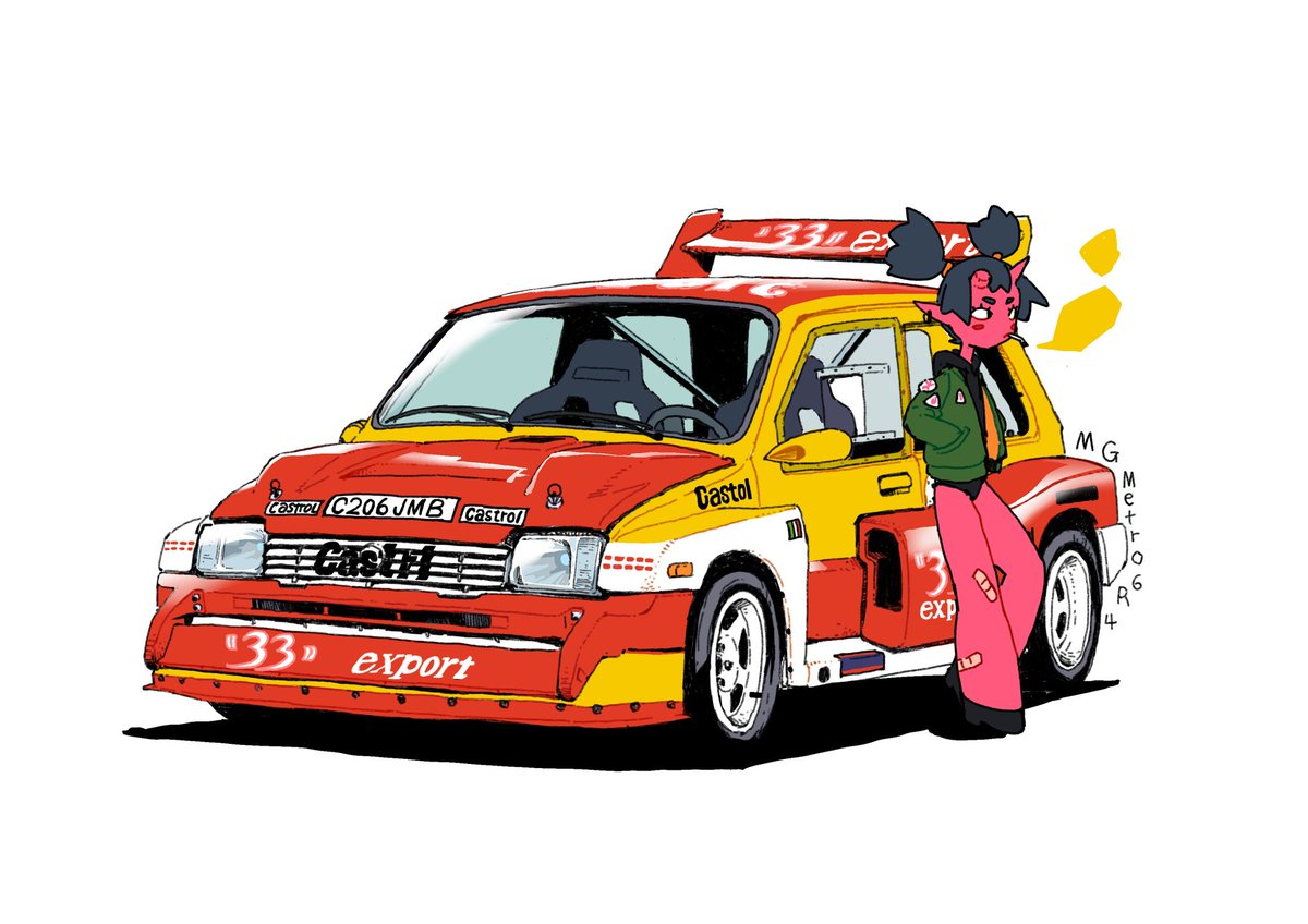 「MG metro 6R4#retrorally#groupB #WRC #MGm」|Det.Wang 王侦探のイラスト