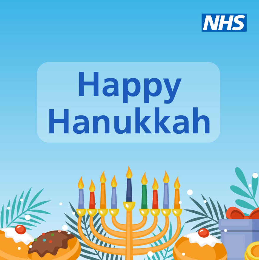 Happy Hanukkah to our Jewish communities and colleagues.

We wish you a safe, joyous and peaceful festival of lights 🕎