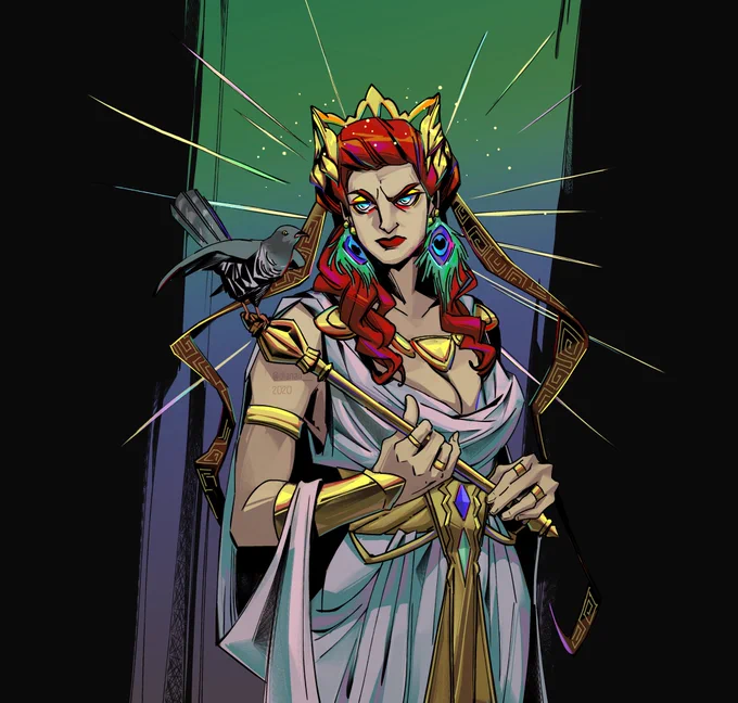 let's remember Hera, Apollo and Nemesis concepts I did last year. we already saw Apollo and Nemesis in the trailer and I'm sure we'll see Hera in the Hades II too! looking forward to the release. what other new gods do you think we'll be introduced to? #hadesgame #fanconcept 