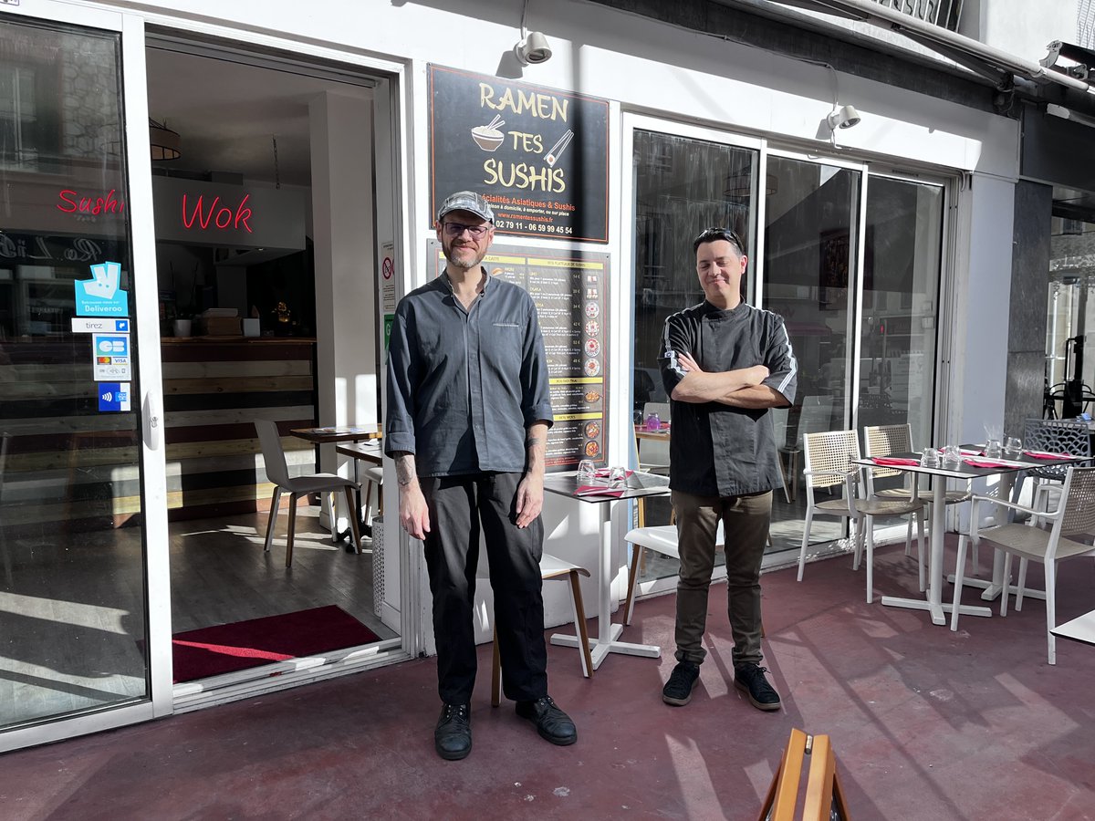 VilledeCagnes's tweet photo. [NOUVEAU COMMERÇANT]

Bienvenue à “Ramen tes sushis" ! 🍣

Rendez-vous sur l’avenue de l’Hôtel de Ville pour déguster des #ramens et #sushis #faitsmaison. Leur slogan “Ici on riz, ici on nem, c’est saké bon” 

Bienvenue ! 🤗

#cagnessurmer #restaurant https://t.co/xJDUsHEXuz