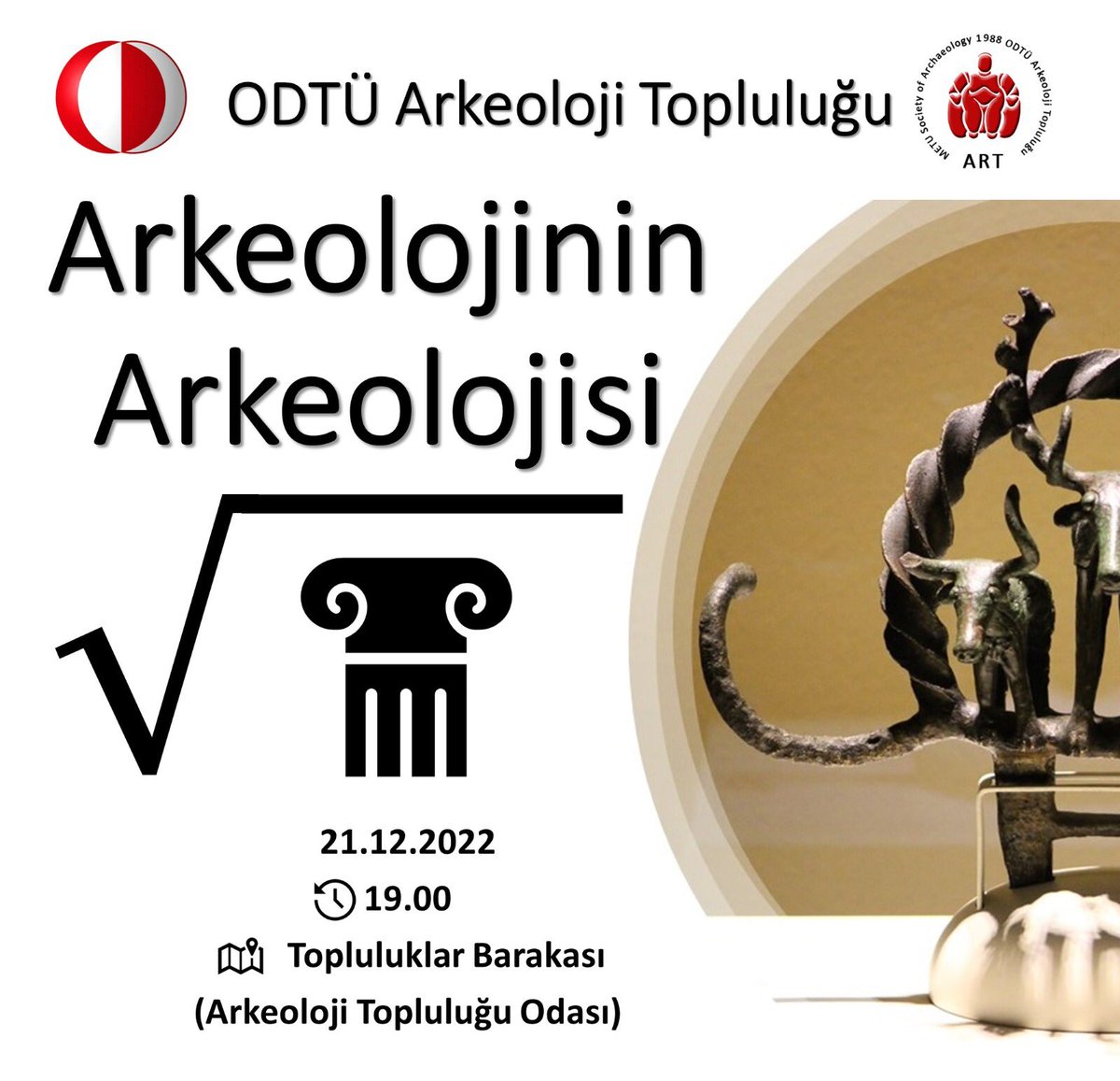 ODTUART's tweet photo. Bu Çarşamba 19.00’da topluluk odamızda arkeolojinin derinliklerine iniyoruz. “Arkeolojinin Arkeolojisi” adlı sunumumuza herkesi bekleriz! 🤩🥳
#cometobaraka #odtuart https://t.co/MjSEYdzcWY