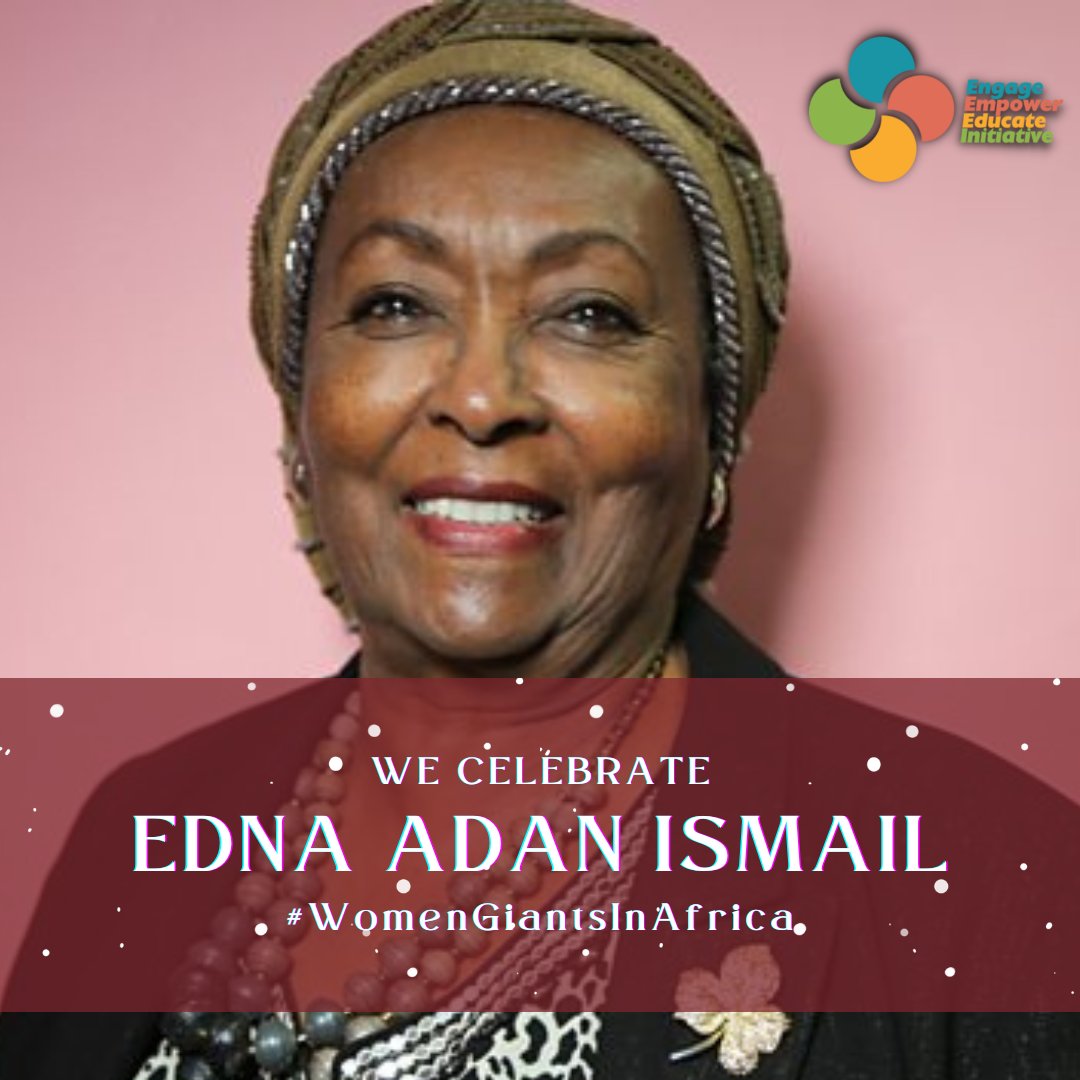 Engageafrika's tweet photo. Edna Adan Ismail @EdnaAdan is phenomenal woman passionate about improving maternal health and women empowerment.

She is the founder of the Edna Adan Hospital and Edna Adan University, Hargeisa, Somaliland – a world-class hospital and university that trains professionals and ... https://t.co/misHkpzCGx