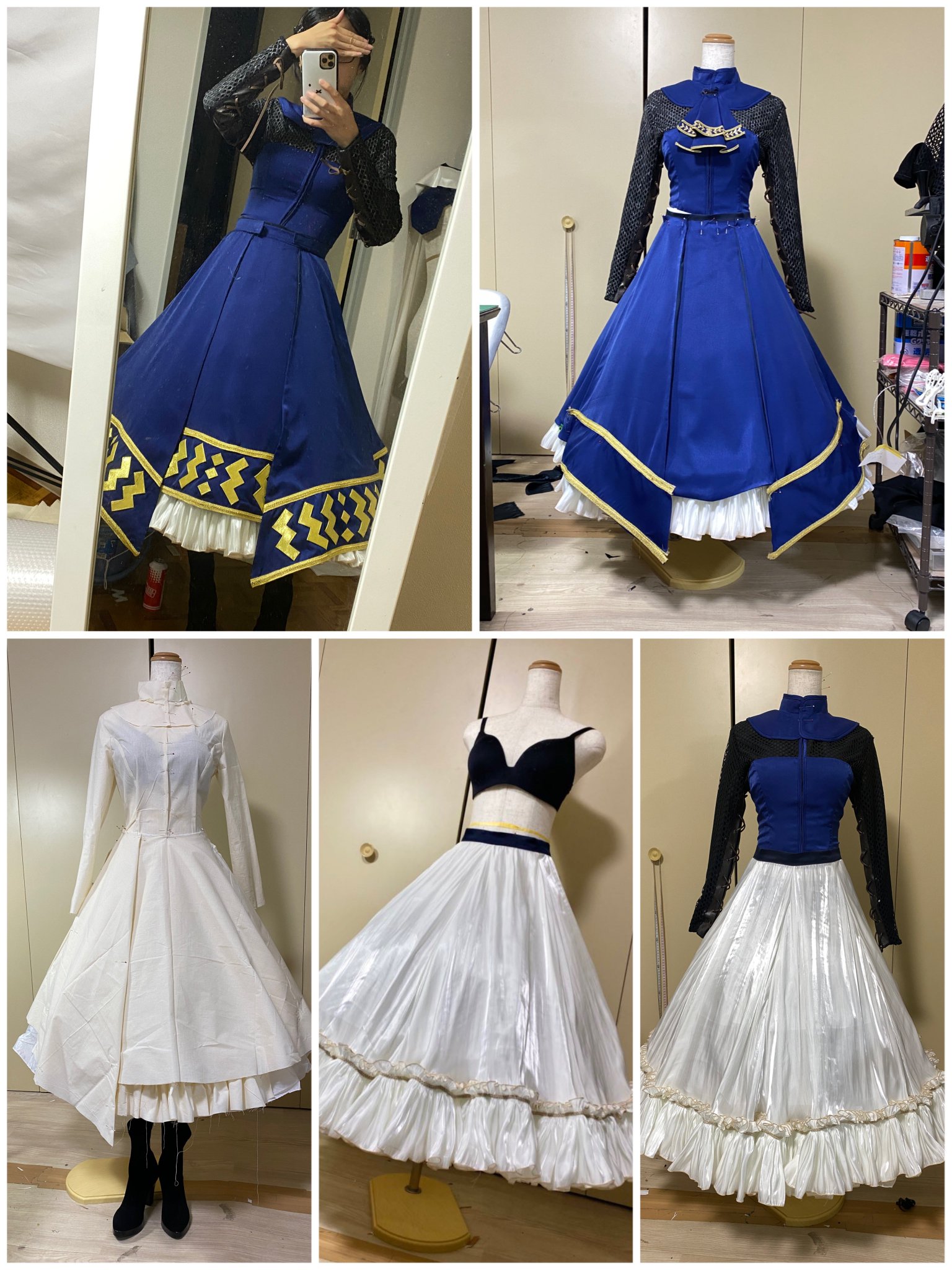 vol.1型紙の原型を展開・清書します。(鎧の胸部分ver