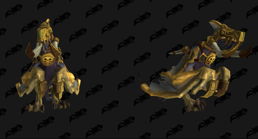 Wowhead's tweet photo. One of the new mounts datamined in Patch 10.0.5 is the Armored Gold Pterrordax, a new pterodactyl mount!

#Dragonflight #Warcraft 

https://t.co/LN8VCx0Lxr https://t.co/dIGD6Ck7w8
