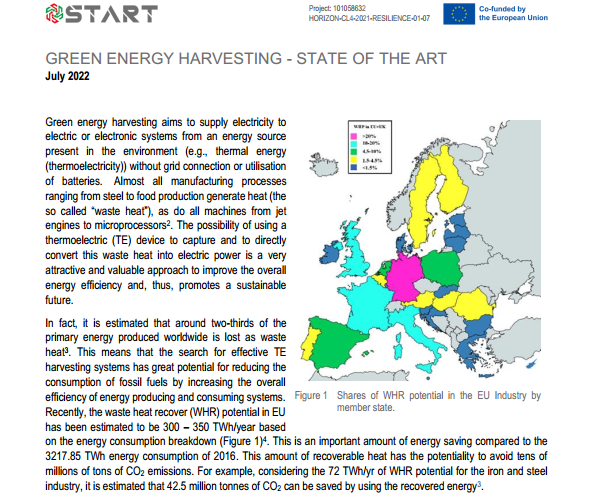 START_HEproject's tweet photo. We are sharing with you a paper on the state-of-the-art of #greenenergy harvesting⚡️🔌

This way, you can know more of our project and why we are developing new #thermoelectric devices to support the EU's energy needs.

Download it here: https://t.co/CAFONphnmf https://t.co/L805EO5uvS
