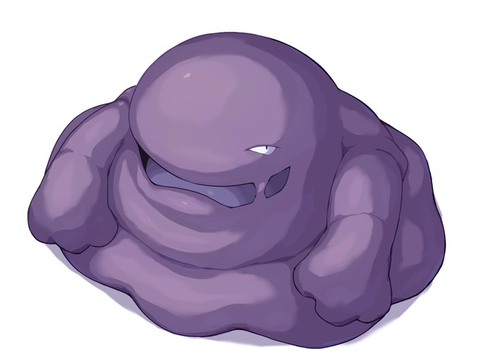 色塗りの練習に描いたベトベトン 