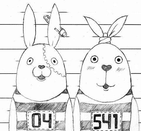 兎年の年賀イラスト「ウサビッチ」という手もあるじゃないかと思ったけど、このご時世にロシア系は問題アリアリか?🤔 