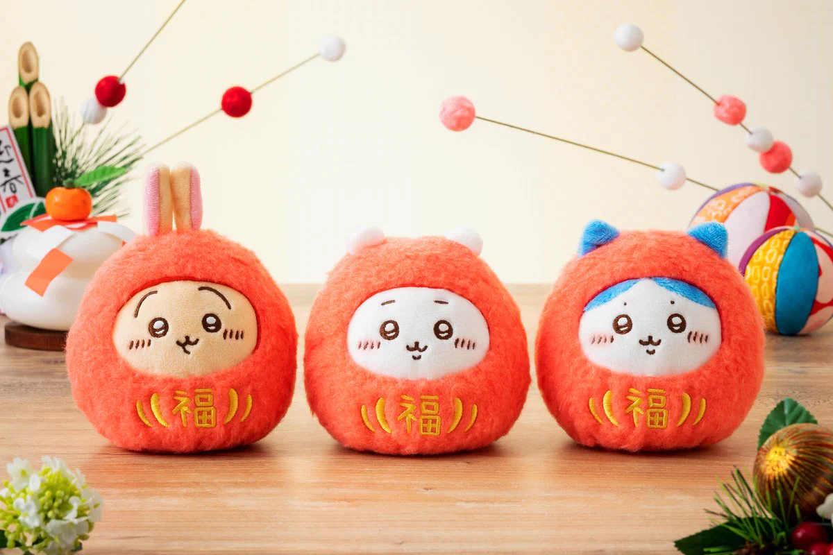 ちいかわ　だるまになっちゃった！ぬいぐるみ　ちいかわ　ハチワレ　うさぎ ちいかわマーケット公式 on X: 