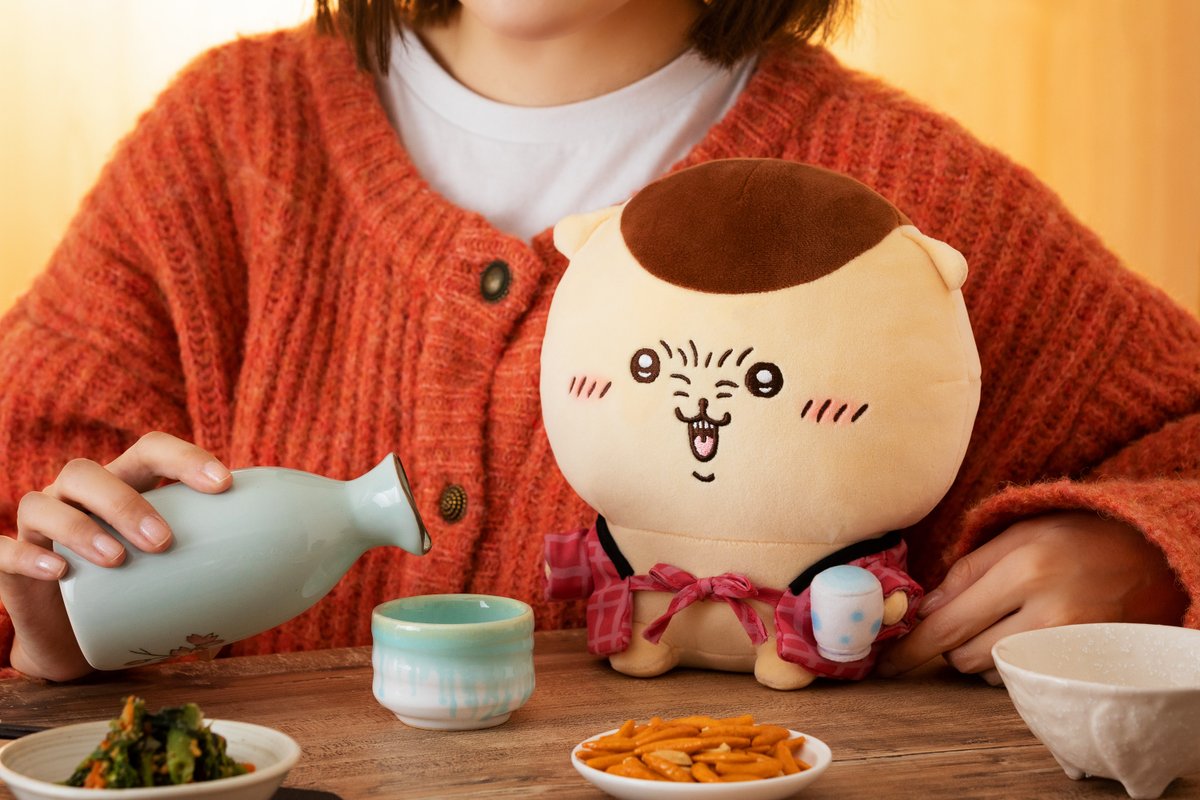 しっぽり相席 くりまんじゅう ぬいぐるみ　3点セット ちいかわ くりまんじゅうのしっぽり相席ぬいぐるみ | ちいかわ