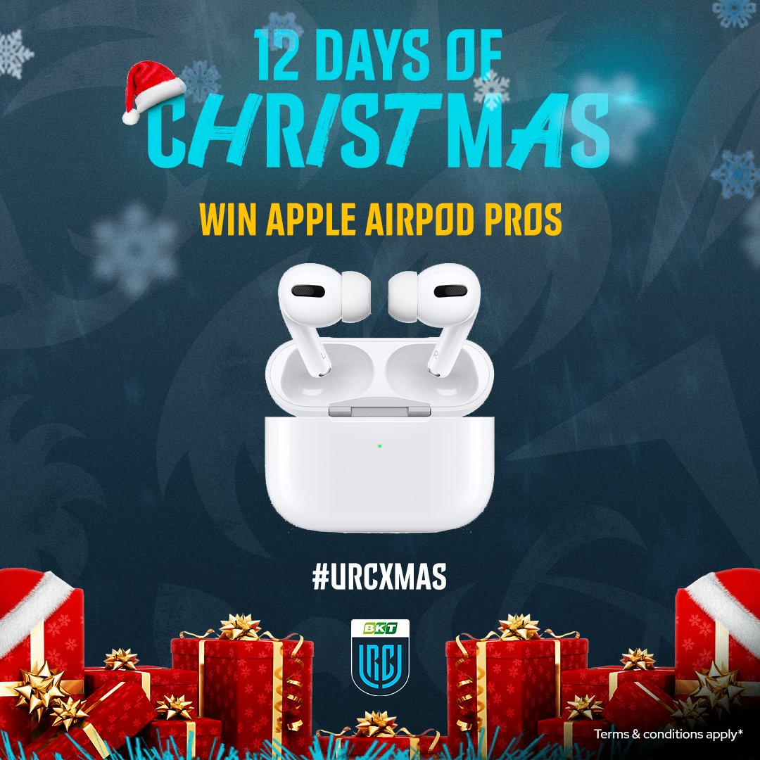🎁 Win Apple Airpod Pros 🎁 Follow us and comment #URCXMAS to enter 🎵 Head back to our channels at 16:00 GMT/18:00 CAT tomorrow for our next giveaway🎄 #BKTURC #URC | #URCXMAS | T&Cs apply.