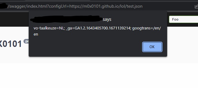 abdulx01t's tweet photo. Found My first XSS.. on Swagger UI.

@pdnuclei is awesome 😀
#bugbounty https://t.co/RPbHMMEO68