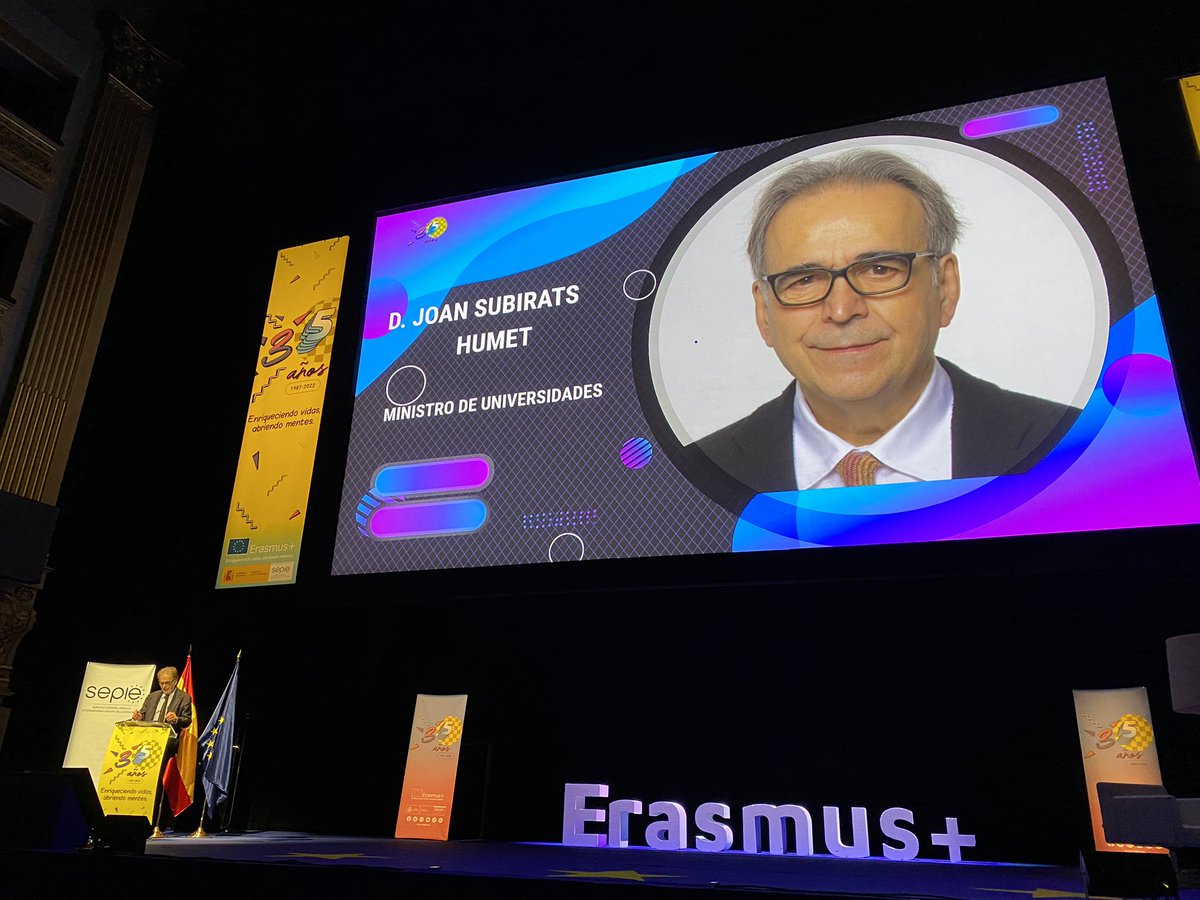 internacionalUM's tweet photo. Comienza la Jornada Anual de Difusión #ErasmusPlus con las palabras del ministro de @universidadgob @subirats9. @sepiegob #erasmusplus35 @JoseLujanRector @ComisionEuropea @umu https://t.co/SPlNgkIF9u