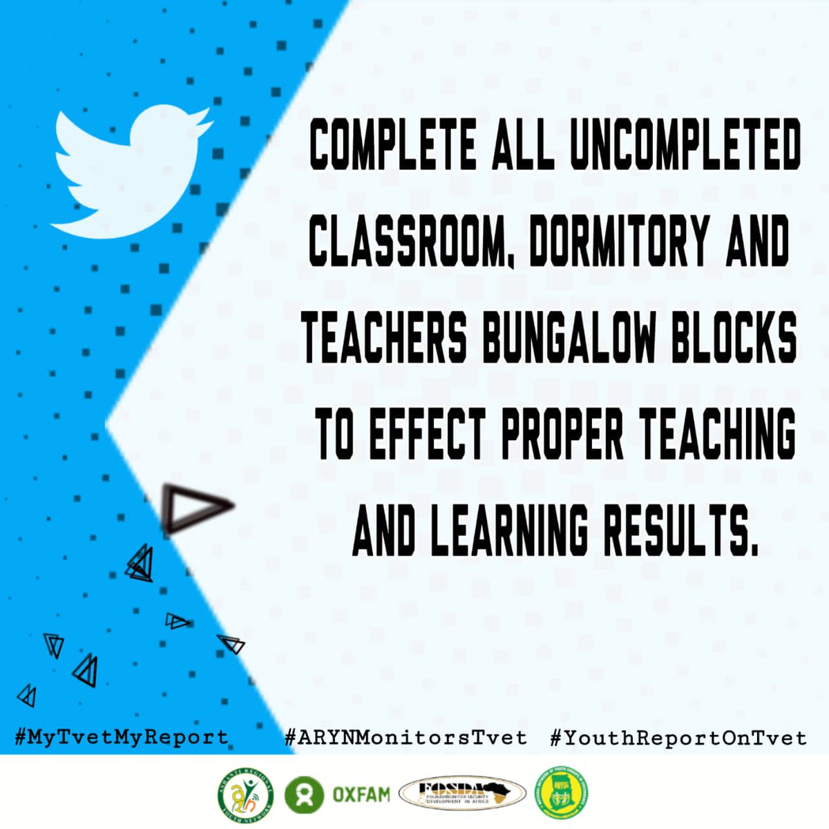 VINCENTFELIXAP1's tweet photo. Complete all uncompleted classroom, dormitory and teachers bungalow blocks to effect proper teaching and learning results.
#MyTvetMyReport
#YouthMonitorsTvet
#ARYNReportsOnTvet
@fosdagh @oxfaminghana @MoF_Ghana @Citi973 @oyerepaofficial @kumasifm1041 @adehye991FM @NNYOG_GH @NRY https://t.co/p1z9Ae9DrM